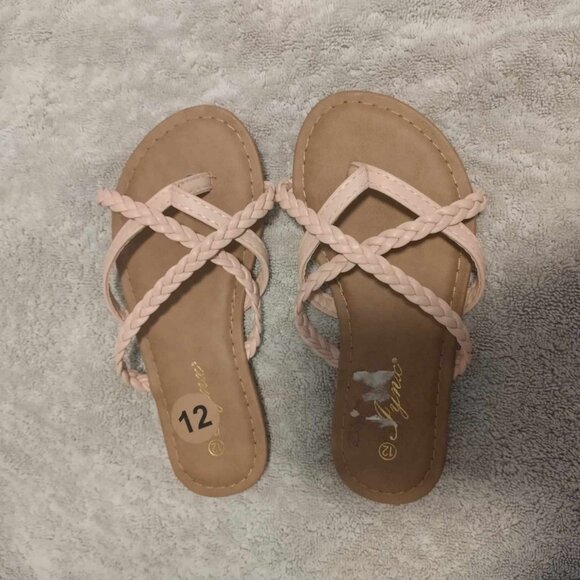 Pink leather thong sandals - Never worn - Picture 3 of 4